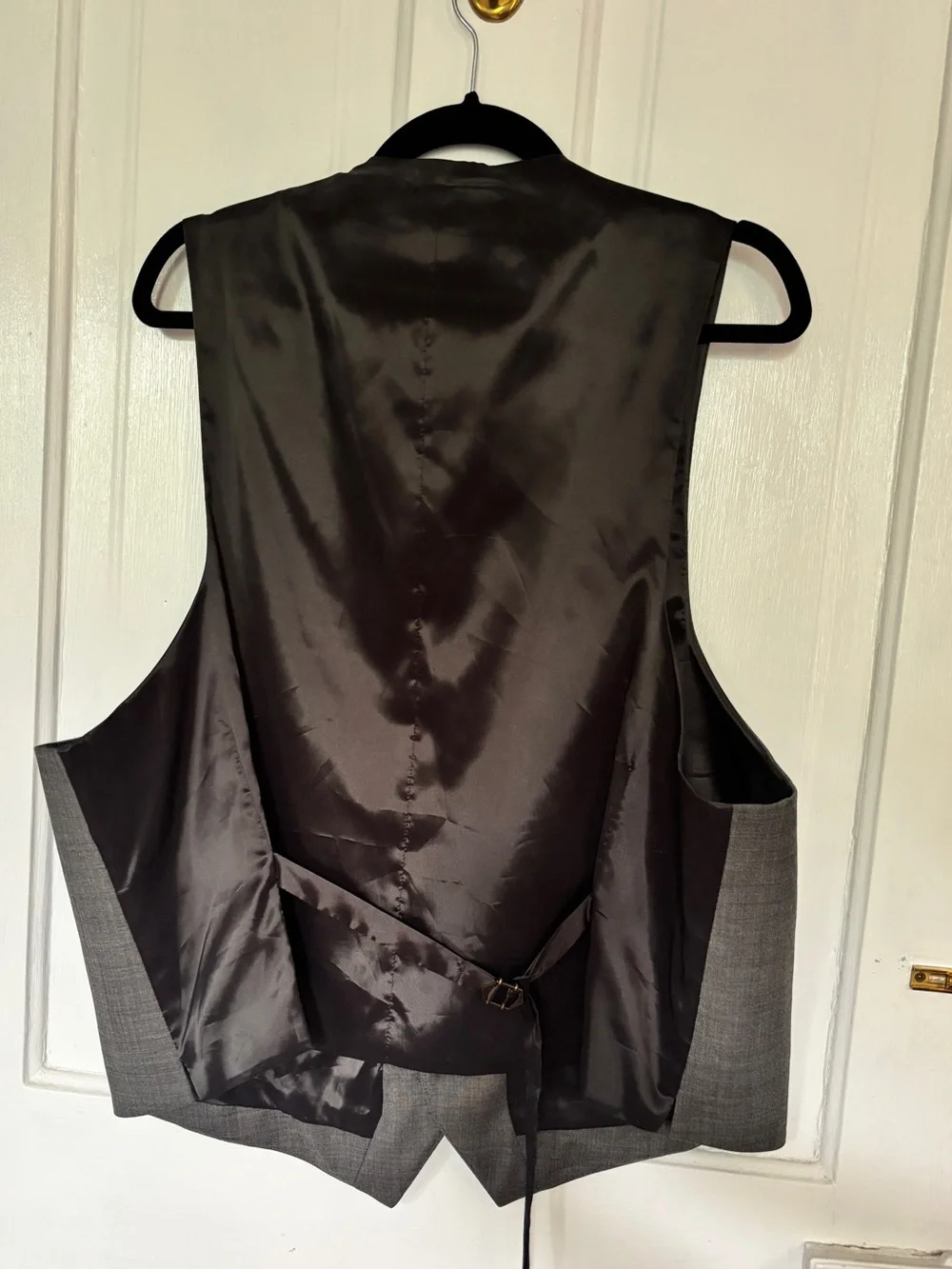 Men's Gray Tailored Dress Vest - Classic Formal Waistcoat